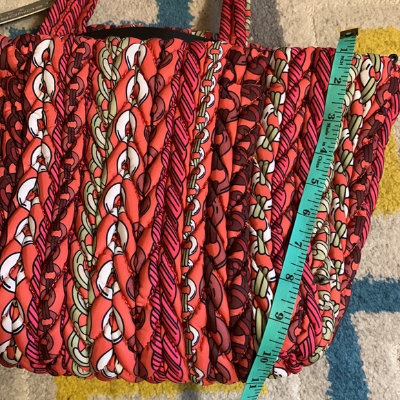 Sondra Roberts Women’s Large Squared Red Handbag - Picture 13 of 15